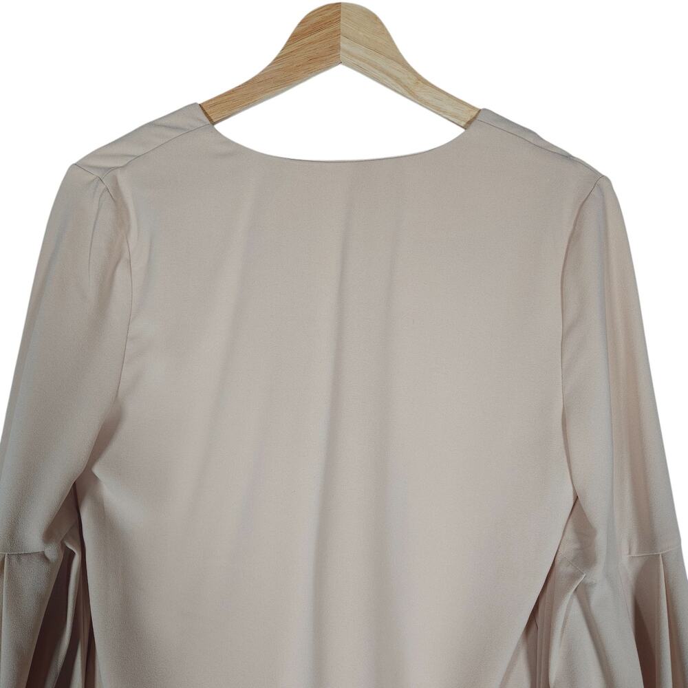 JOA Los Angeles Womens Blouse Small Beige Balloon Sleeve Feminine Fairycore Chic - Picture 11 of 14